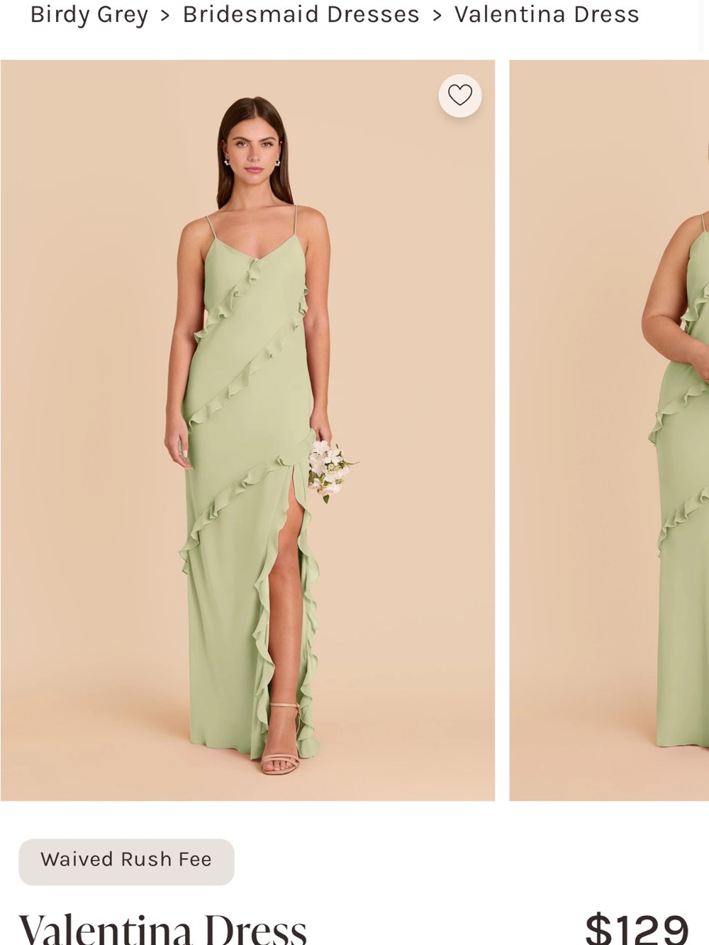 Birdy Grey Valentina Maxi Dress in Pale Pistachios